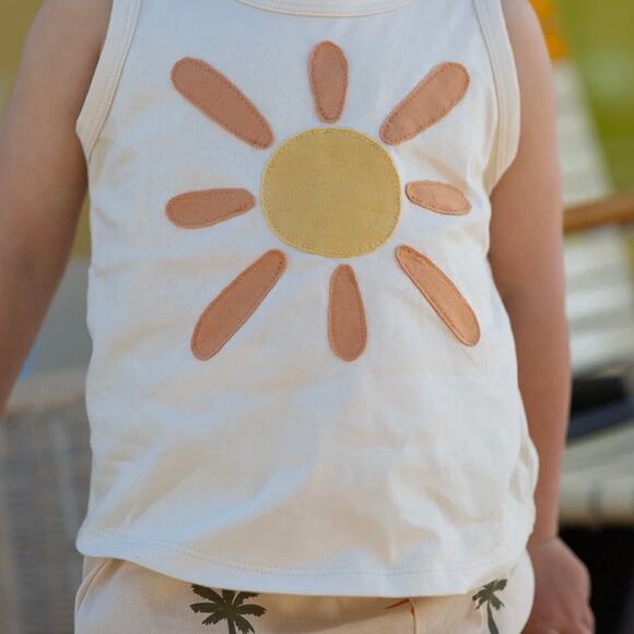 Wild Wawa Sun Tank Top & Retro Knitted Shorts Set Size 6-12 & 12-18 Months - Picture 10 of 11